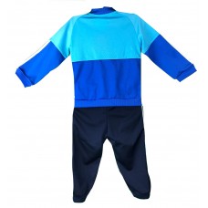 CONJUNTO ADIDAS I J SH KN SUIT - BRCYAN/BLUE/WHITE